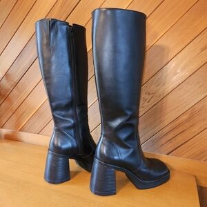 Steve Madden Fanatik Leather Knee High Boots Size 8.5